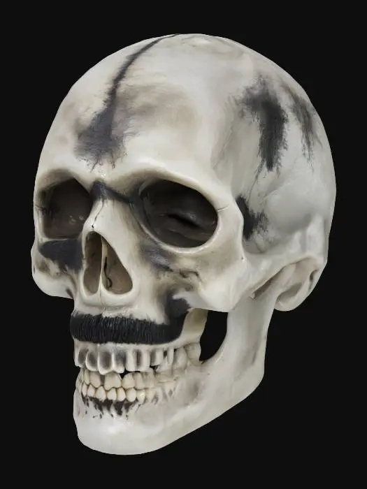 3D model for Moustache Skull