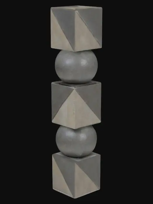 3D model for Geometric Pillar