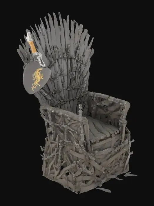 3D model for Iron Throne Replica