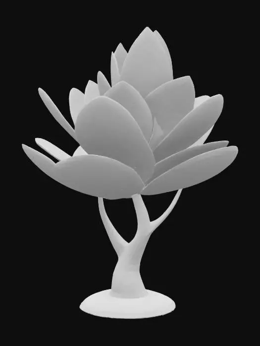 3D model for Verdant Blossom, #SketchTo3D#