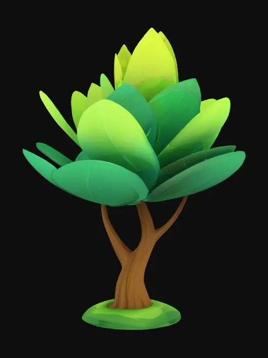 3D model for Verdant Blossom, #SketchTo3D#