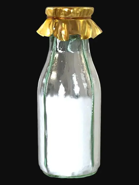 3D model for Milk Jar Illustration, #SketchTo3D#