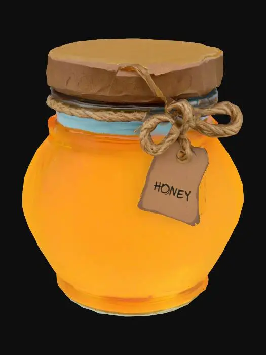 3D model for Golden Nectar Jar, #SketchTo3D#