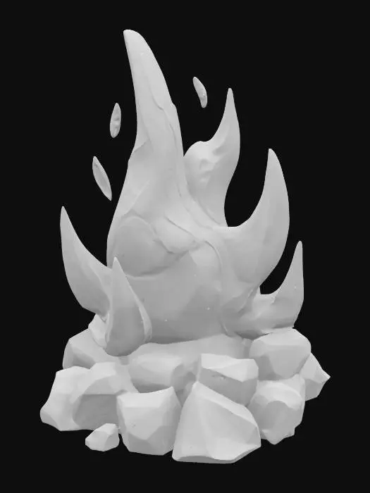3D model for Radiant Blaze, #SketchTo3D#