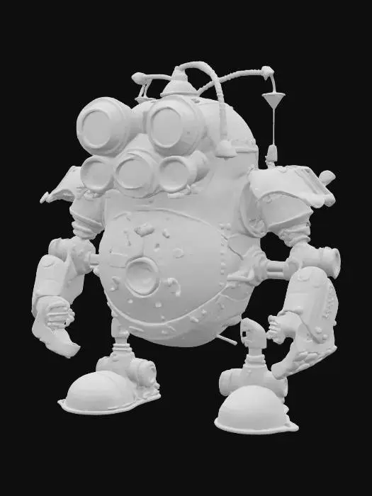 3D model for Steampunk Sentinel