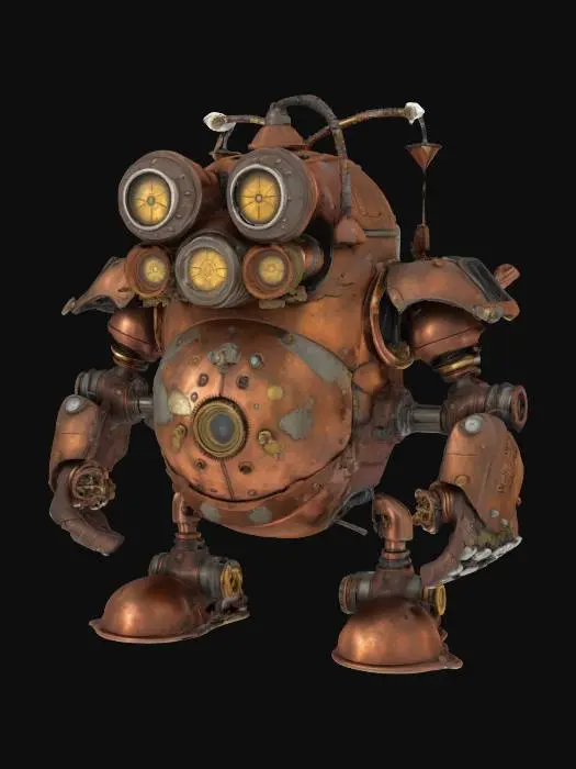 3D model for Steampunk Sentinel