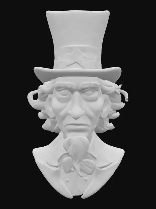 3D model for Patriotic Personification, #SketchTo3D#