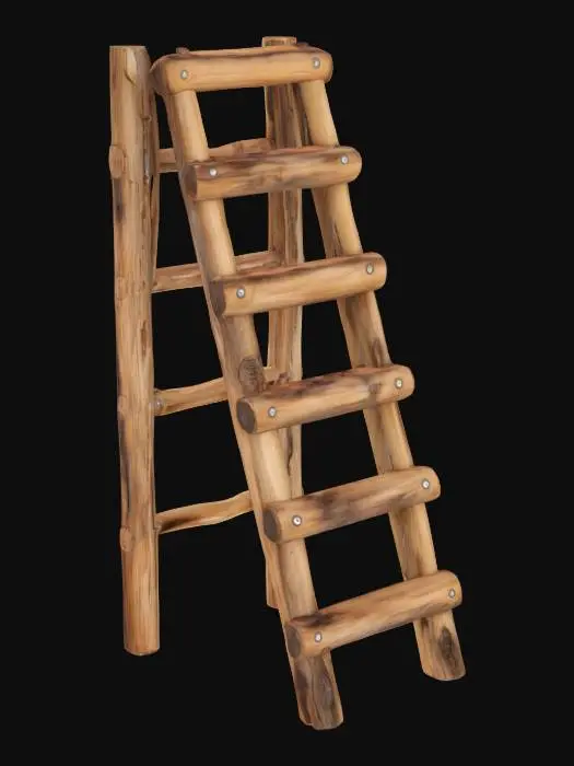 3D model for Wooden Ladder