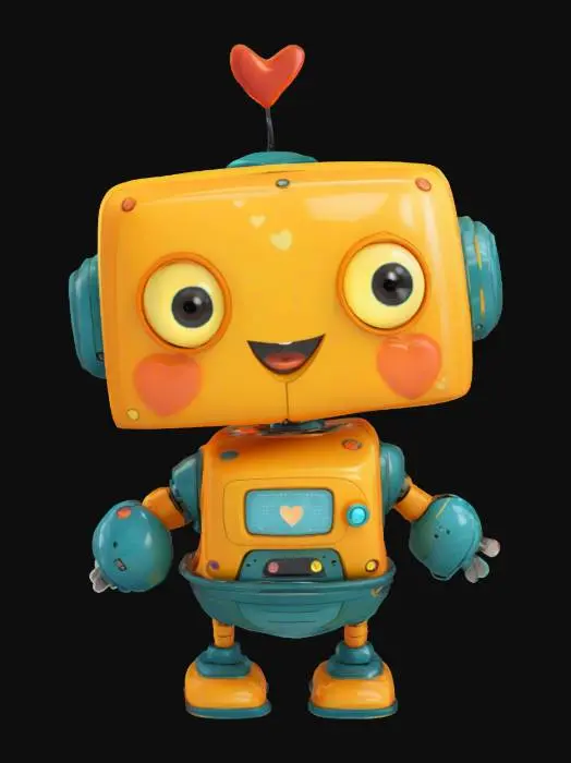 3D model for Happy Bot, #SketchTo3D#