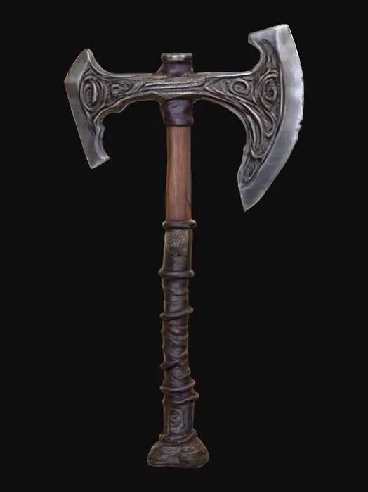 3D model for Nordic Battle Axe