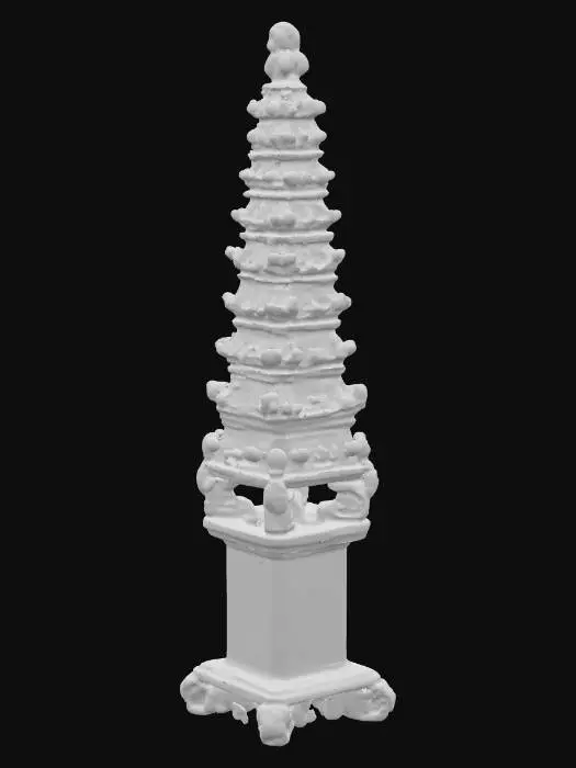 3D model for Porcelain Tulip Tower