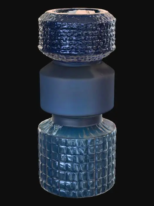 3D model for Textured Blue Vase