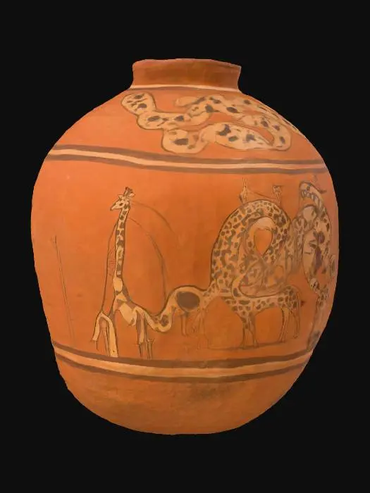 3D model for Giraffe Jar