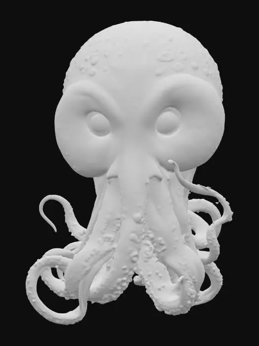 3D model for Celestial Cephalopod, #PBR#