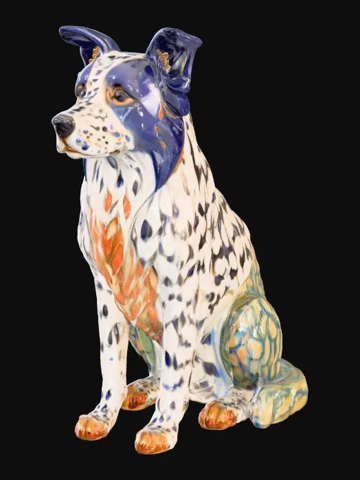 3D model for Ceramic Canine Mosaic, #PBR#