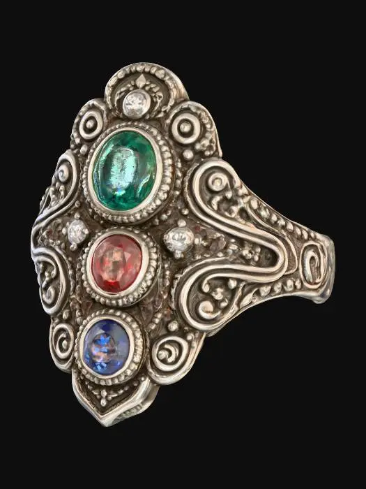 3D model for Trinity Splendor Ring