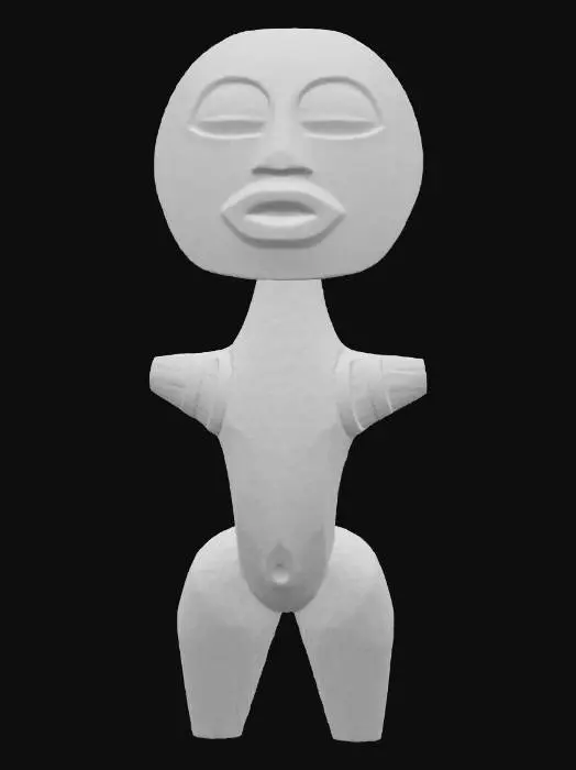 3D model for Tribal Figure on Stand