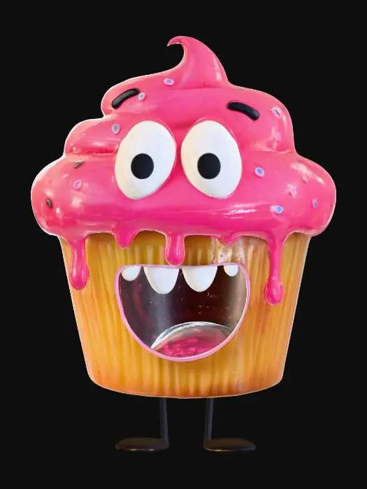 3D model for Cupcake Cheeriness, #food#