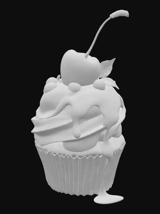3D model for Choco Cherry Delight, #food#
