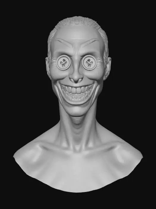 3D model for Button-Eyed Grin, #villain#