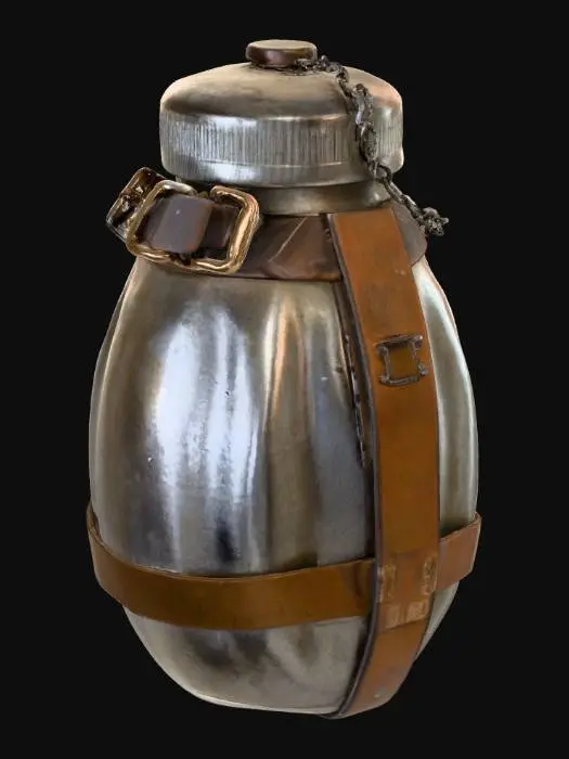 3D model for Vintage Metal Canteen
