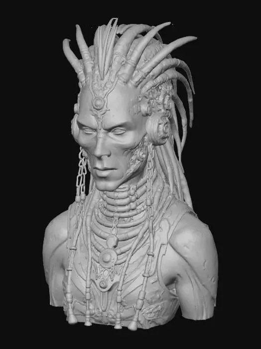 3D model for Cyber Shaman, #villain#