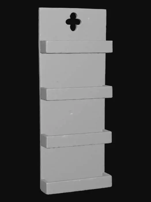 3D model for Wooden Wall Shelf Unit