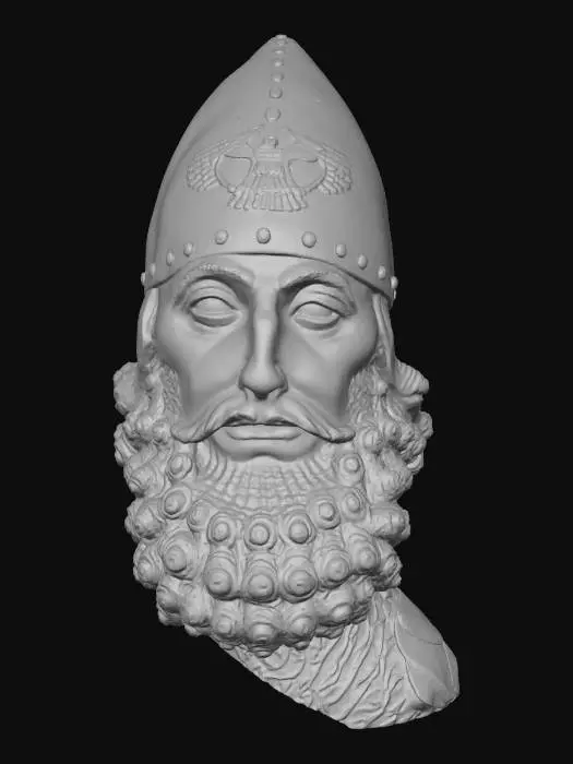 3D model for King Sargon II Bust