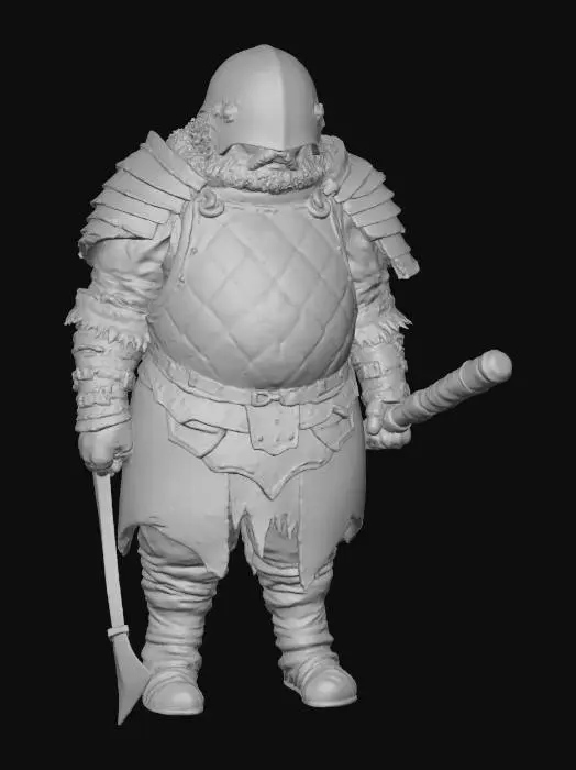 3D model for Rustic Guardian, #villain#