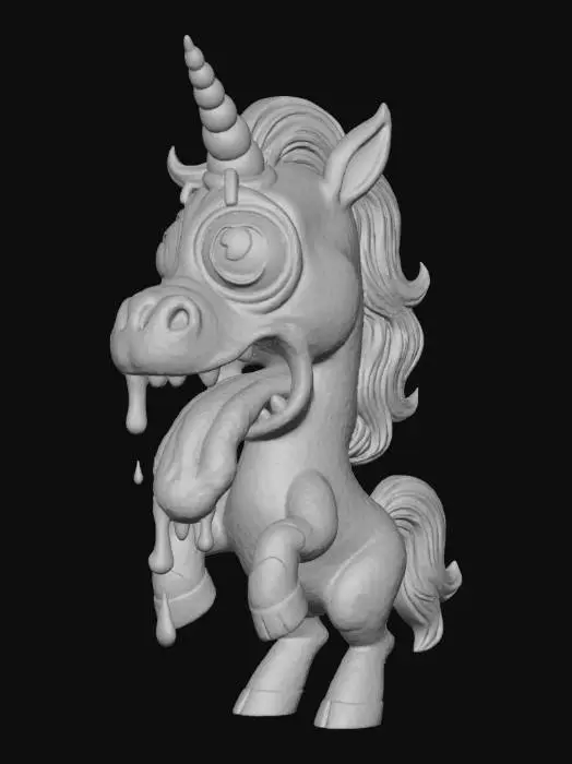 3D model for Psychedelic Unicorn Madness, #Halloween2025#