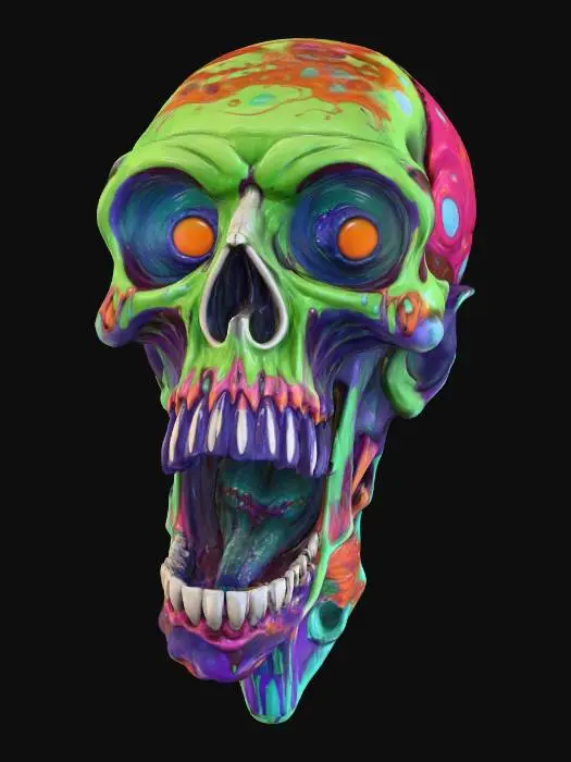 3D model for Cosmic Skull Fantasy, #Halloween2025#