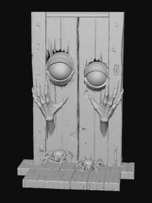 3D model for Creepy Red Alert, #Halloween2025#