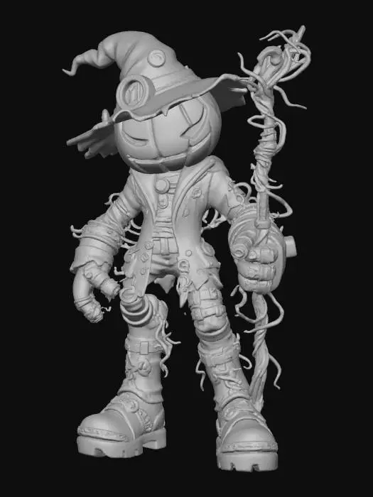 3D model for Pumpkin Mage, #Halloween2025#