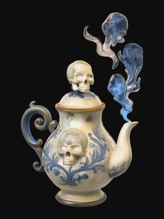 3D model for Eerie Teapot Whispers, #Halloween2025#