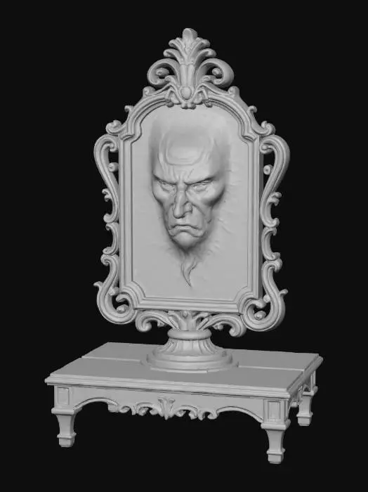 3D model for #Halloween2025#, Whispering Mirror