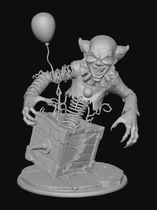3D model for Clown in the Box, #Halloween2025#