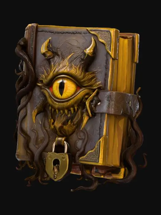 3D model for Grimoire of the Abyss, #Halloween2025#