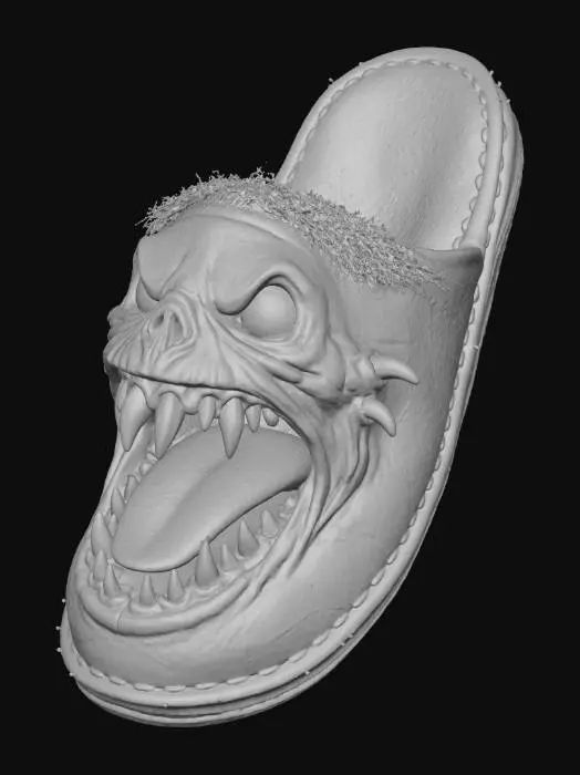3D model for Beastly Slipper, #Halloween2025#