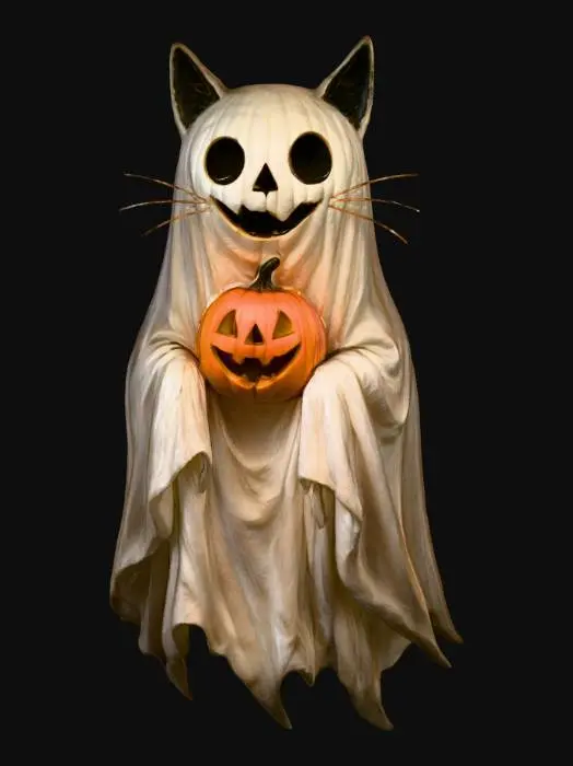 3D model for Halloween Cat Spirit, #Halloween2025#