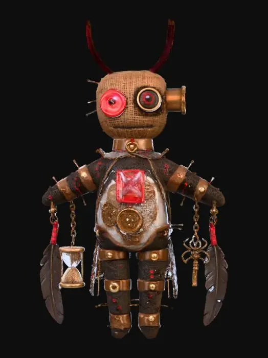 3D model for Voodoo Gearpunk Charm, #Halloween2025#
