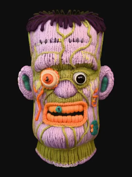 3D model for Knitted Monsterhead, #Halloween2025#