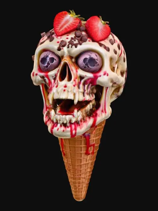 3D model for Strawberry Skull Delight, #Halloween2025#