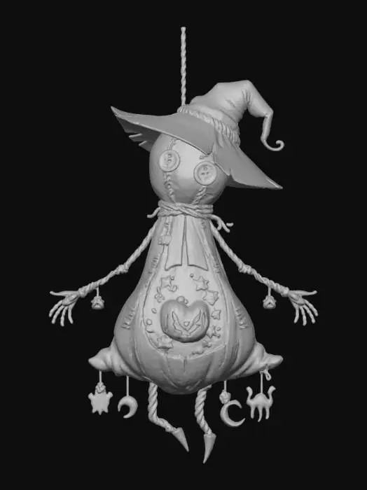 3D model for Witchy Lantern Doll, #Halloween2025#