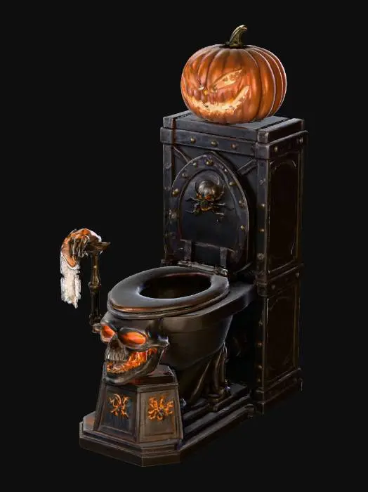 3D model for Haunted Throne, #Halloween2025#