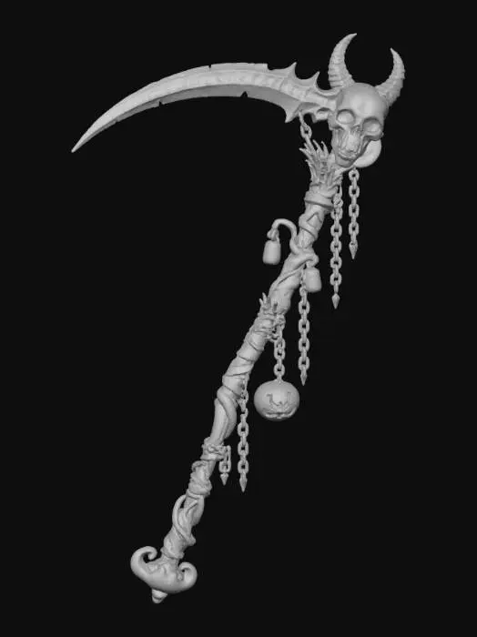 3D model for Reaper's Blade, #Halloween2025#