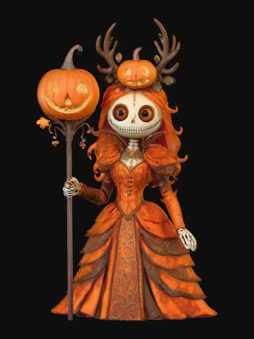 3D model for Pumpkin Witch of the Graveyard, #Halloween2025#