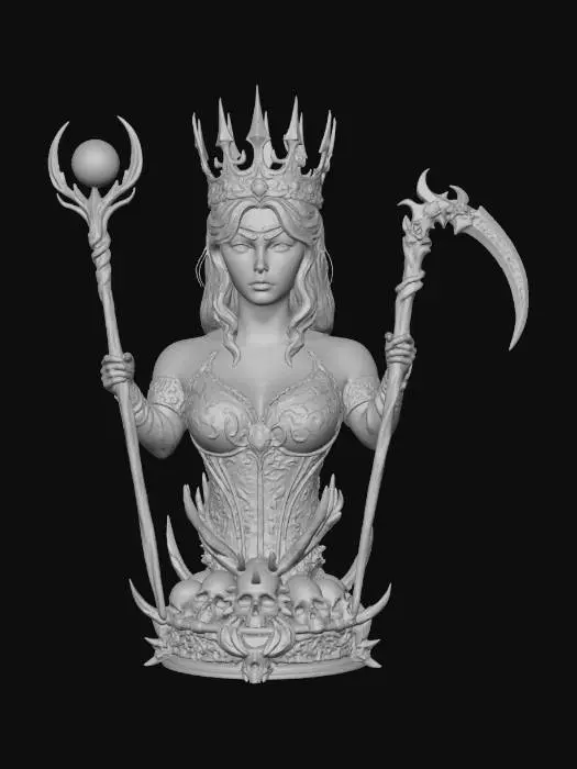 3D model for Sorceress of Flames, #Halloween2025#
