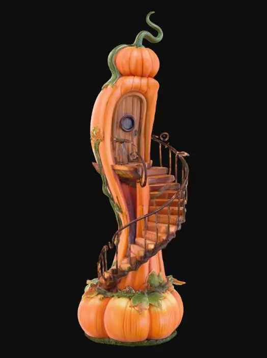 3D model for Pumpkin Tower on Chessboard, #Halloween2025#