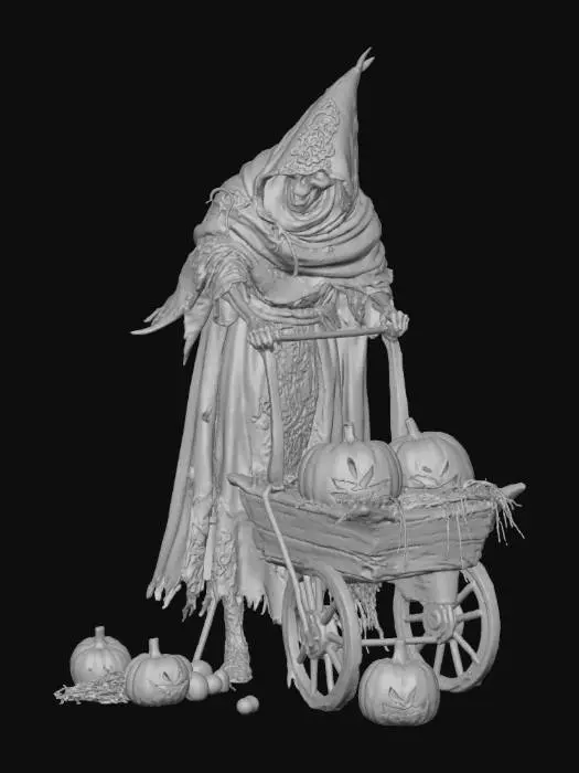 3D model for Pumpkin Harvester, #Halloween2025#