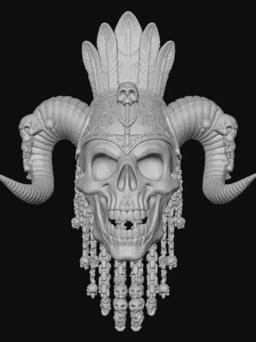 3D model for Enchanted Skull Throne, #Halloween2025#